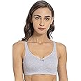 Jockey FE41 Women's Everyday Bra | Wirefree | Non Padded | Full Coverage | Concealed Shaper Panel | Super Combed Cotton Elastane Fabric
