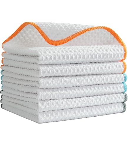 Ovwo 12 Piezas Paños Microfibra Limpieza De Premium - Bayetas Microfibra Súper Absorbentes, Ideal Para Trapos Cocina, Paños De Cocina, Trapos Limpieza, Bayeta Cristales, Bayeta Atrapapolvo, 12" X 12