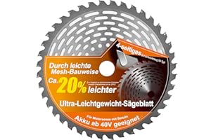 FANZTOOL Brzeszczot do piły tarczowej z twardego metalu 230D x 36Z, bardzo lekka konstrukcja do koszenia, zapasowy nóż do podkaszarki akumulatorowej i benzynowej, średnica otworu 25,4 mm