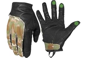 Zune Lotoo Guanti Tattici Militari mezza Dita, Guanti Moto Estivi Traspiranti con Protezione Nocca da Softair Lavoro Arrampicata Motocross Paintball Campeggio per Uomo e Donna, ZAG3-F