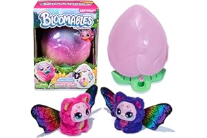 HATCHIMALS BLOOMABLES, Peluche Interattivo, Fiore che Sboccia e si Trasforma, Trasformazione Ripetibile, Oltre 100 Suoni e Reazioni (Modelli Assortiti) | Giocattolo per Bambine e Bambini dai 4 anni in su