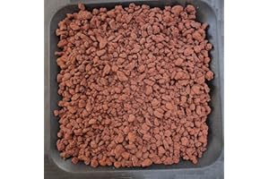 AlmaStore, Lapillo Vulcanico Rosso per Piante Grasse | Giardino | 3/5 mm - 5/10 mm - 10/15 mm | 1 kg (1,1 Litri), 5 kg (5 Litri), 10 kg (10 Litri) | Lava vulcanica (5/10 mm, 10 kg (10 Litri))