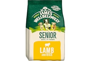 James Wellbeloved Senior Lamb & Rice 15 kg Bag, Hypoallergenic Dry Dog Food