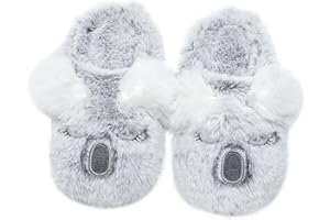 Vunavueya Pantofole Inverno per Bambini e Donna & Uomo Invernali Ciabatte Peluche di Cotone a Casa in Memory Foam Gr.24-43 EU