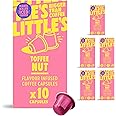Little's Toffee Nut Flavour Nespresso Compatible Coffee Capsules, 10 x 6 pack (60 Capsules) - Nespresso Compatible Coffee Pods - Vegan Friendly, Low Calories, No Added Sugar