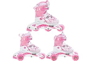 RAVEN 3 w 1 dziecięce łyżworolki Triskates/wrotki Princess