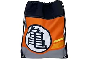 CYPBRANDS Dragon Ball, Mochila saco, Cuerdas, Bolsa, Color naranja, Producto oficial