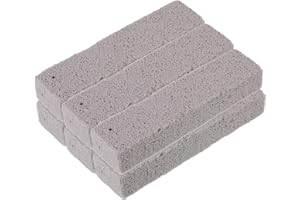 SUWIWKKOA 6 Stück Bimsstein für Toiletten, Bimsstein Toilettenreiniger, Cleaning Block WC, Bimsstein Reiniger Bürsten, Bimsstein putzstein für Grillküchen, Bimsstein für Reinigung Küchen Grills Waschbecken