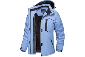 TACVASEN Donna Giacca di Transizione Calda Jacket Invernale Foderata Trekking Sci con Cerniera Impermeabile