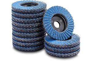 MOGRQAP 12 Piezas Discos Abrasivos, 50mm Discos de Láminas 60 Grano para Madera Acero inoxidable Metal