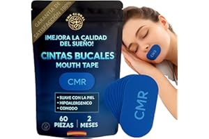 CMR GLOBAL PACK PRO PREMIUM 60 Tiras Bucales Mouth tape para dormir. Antirronquidos para Dormir con la Boca Cerrada. Cinta Bucal Mejora la Respiración y Reduce los Ronquidos. Tiras Para Dejar de Roncar. Tapaboca