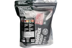 SAVE & PROTECT TRADING Tactical Foodpack Sixpack Charlie - Ration de survie 6 repas + sac chauffant - 10723 kJ / 2406 kcal - Durable jusqu'en 2030 - nourriture lyophilisée en plein air