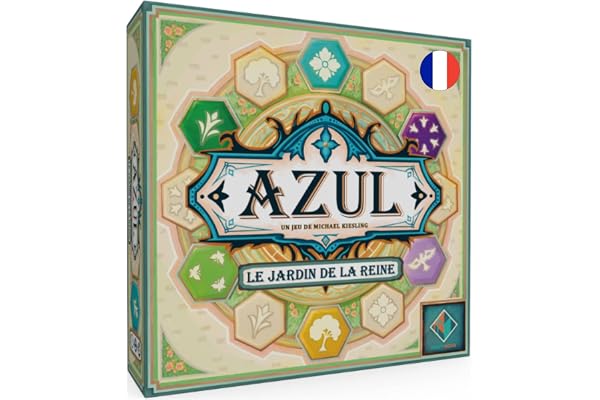 Asmodee - Azul : Le Jardin de la Reine - Jeux de Société - Jeu de Stratégie Pose deTuiles et Mosaiques - Jeu Adulte et Enfant A partir de 8 Ans - 2 à 4 Joueurs - Version Française - Next Move
