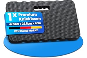 NTG Kniekissen 40 mm – Extra Dicke Knieunterlage aus Hochdichtem Schaumstoff Knieschoner für Garten, Werkstatt & Haus Ergonomisches Kniepolster, Kniematte 47 × 28 × 4 cm (1 Stück)