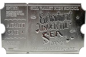 Fanattik UV-BFSILV Back to The Future-Limited Edition Silver Plated Ticket