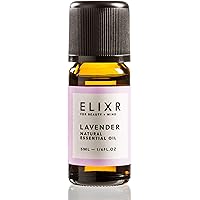 ELIXR Lavendelöl I 100% naturreines ätherisches Lavendel Öl zur Aromatherapie 5ml I Zertifizierte Naturkosmetik I Duftöl…