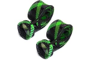 Reaction Tackle Chaussettes de Canne à Pêche - Manches et Housses pour Cannes à Appâts Cannes à Lancer Jusqu'à 7 et 8 Pieds Protège au Maximum (Lot de 2)