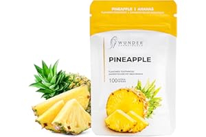 PERFEKTO24 Wunder Stuzzicadenti - In 8 rinfrescanti varietà - Stuzzicadenti aromatizzati - Stuzzicadenti Ananas - contro l’alitosi - freschezza del respiro - Igiene Dentale - 100 Pezzi (Refill)