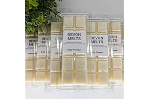 Devon Melts - Baby Powder - Highly Scented 100% Soy Wax Snapbar.