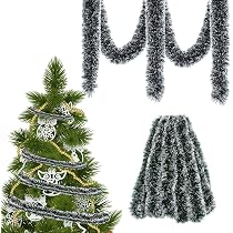 Ghirlanda Natalizia 10m - Verde, Flessibile, Per Decorare Albero, Scale, Porte E Caminetti, Ideale Per Interni Ed Esterni
