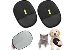 STFYUG Guanto peli Gatto, Guanto peli Cane, Guanto Magnetismo Pelliccia, Guanto Rimuovi Peli per Gatti & Cani, Riutilizzabile per La Cura Quotidiana del Mantello