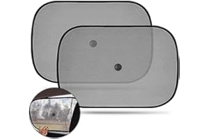 QTTVBTNA 2 Pcs Car Window Shades for Baby, Car Sun Shade for Children, Car Window Shade for UV Rays Protection, Rear Side Window Universal Fit Blocks Harmful UV Rays Sun Glare Heat for Baby,Kids, Pets