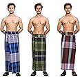 Gowri Tex Cotton Stitched Lungis Pack Of 3 (Ready To Wear) 2.25Meter