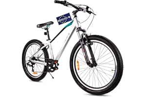 SUN BABY Verdant Bike Bicicleta Infantil 24 Pulgadas a Elegir 7 velocidades Shimano, Bicicleta para niños de 8 a 12 años con Amortiguador, V-Brake