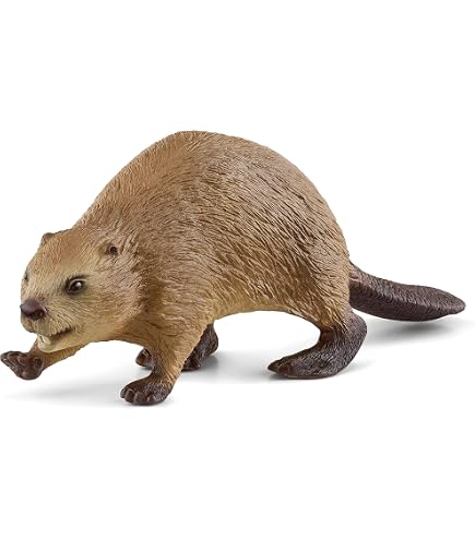 JOKFEICE Plastic Beaver Action Figure - Realistic Animal Toy For Kids Play, Science Projects, Gifts - View #2