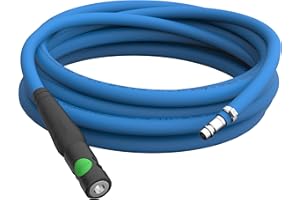 AUPROTEC 5m Tuyau flexible de peinture Ø 10mm Jeu de tuyau d'air comprimé antistatique + Raccord rapide Prevost S1 Protection de plis + buse enfichable en acier inox jusqu'à 50m choix: 5m mètre