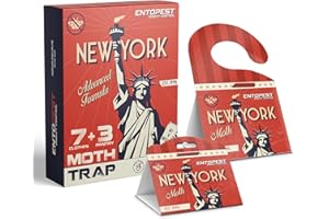Entopest Moth Killer | 7+3 Professional Clothes & Pantry Moth Trap | Moth Repellent For Wardrobes & Kitchen | Carpet Moth Treatment | Anti Moth Product | Paper Pheromone Traps | Carpet Beetle Killer