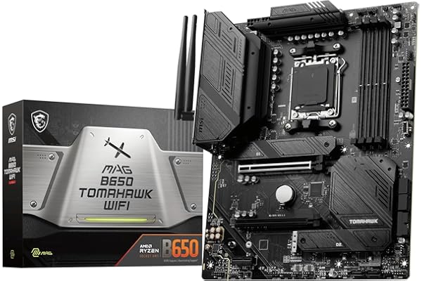 MSI MAG B650 Tomahawk WiFi Carte mère, ATX - pour Processeurs AMD Ryzen 7000, AM5 - VRM Duet Rail 14 Phases, SPS 80 A - DDR5 Memory Boost 6400+ MHz/OC, 2 x Slots PCIe 4.0 x16, 3 x Slots M.2 Gen4