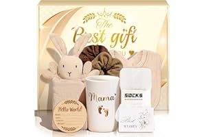 Guiseapue Baby Shower Gifts for Mum: Mum to Be Gifts, New Mum Pamper Kit for New Mama, Christening Gifts for Girls Boys, Newborn Baby Essentials Personalised Baby Present Hamper