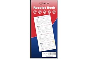 LOTUS Quittungsbuch mit Durchschlag, 2-teiliges Quittungsbuch mit Durchschlag, DNCR-8000