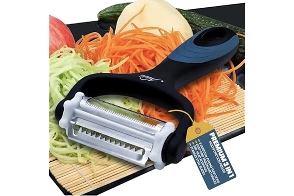 Neez Good Grips Éplucheur de pommes de terre en acier inoxydable 3 en 1 pour cuisine