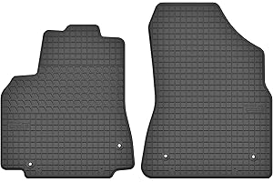 SALES CORE Alfombrillas para Coches de Goma Compatible con Peugeot Partner II de 2008 a 2018-2 Piezas, Impermeables y Antideslizantes, Accesorios para Coche todocaminos y Camiones