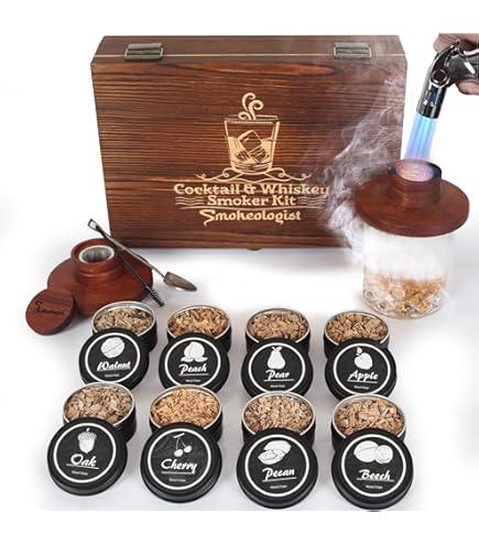 Cocktail Smoker Kit Met Fakkel, 4 Smaken Houtsnippers Voor Whisky Smoker Kit Ouderwetse Cocktail Kit Bourbon Drink Smoker Infuser Kit 100 Nieuw Cocktail Smoker Kit Met Fakkel, 4 Smaken Houtsnippers Voor Whisky Smoker Kit Ouderwetse Cocktail Kit Bourbon Drink Smoker Infuser Kit 100 Nieuw