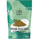 Proteine di Canapa Bio in Polvere - 250g. Proteine Vegane in Polvere Vegetali. Ricche di Fibre Vitamina D e Minerali. Vegan P