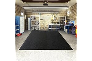 RUTAQIAN 520x230cm übergroße Bodenmatte, Garagenboden Teppich, weicher Filz-Motorradteppich, Ölauslaufschutz + Schutz der Fahrzeugteile, Absorbierende Öl Parkmattegeeignet, für Garagen und Kfz-Werkstätten