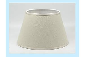Paolo Rossi paralume coprilampada classico per lampada in tessuto tipo Juta avorio con rifinitura - produzione propria - made in Italy (Impero, cm 18)
