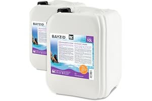 Höfer Chemie BAYZID® 2 x 10 L (20 l) Floculant Liquide pour Piscine - Clarifiant Ultra - Efficace pour Eau Limpide, Compatible Filtres à Sable, Fabriqué en Allemagne