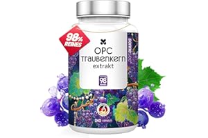 ‎SONNESEE OPC Traubenkernextrakt hochdosiert – 240 Kapseln für 8 Monate – 385 mg OPC pro Kapsel – aus europäischen Traubenkernen – vegane & laborgeprüft in Deutschland produziert– Sonnesee