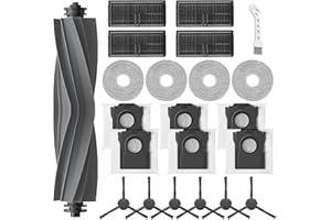 HoHumoca Accesorios Recambio para Dreame L10s Pro Ultra Heat/L10s Ultra Gen 2/L40 Ultra AE/X30 Ultra, para Mova E30 Ultra, 1 Cepillo Principal, 6 Bolsa de polvo, 4 Filtro, 4 Mopa, 6 Cepillo Lateral