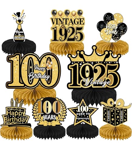 Lunettes 100 Ans Anniversaire Avec Strass - Accessoire Photo Drôle - Décoration Fête Centenaire - Noir