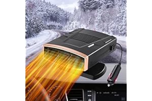 KQLHLHDYZ Calentador de coche de 12 V 200 W, calentador de coche de calentamiento rápido, calentador de coche con enchufe para encendedor de cigarrillos, calefacción y refrigeración 2 en 1 para
