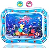 Jestilo Inflatable Tummy Time Water Mat Baby – Infant and Toddler Baby Play Mat Sensory Toys for Baby Early Development Activ