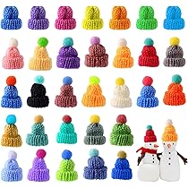60 Mini Cappelli Di Natale Lavorati A Maglia - 3,5x5 Cm Per Decorazioni Fai Da Te | Per Albero, Tavola O Regali - Foto 8