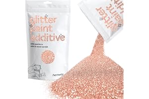 HEMWAY Glitter Paint for Walls Rose Gold Additive Emulsion Latex Acrylic Sparkles Interior Painting 100g / 3.5oz