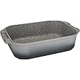 MasterClass Deep Cast Aluminium Roasting Tin, Lightweight Roasting Tray with Handles, Oven and Induction Safe, 41 x 26 cm, Gr