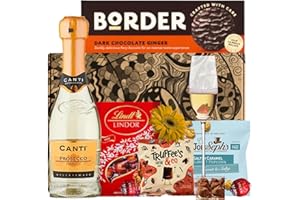 ANT & CHID Canti Prosecco White Wine Chocolate Hamper Gift, Birthday Gift for Women, Prosecco and Chocolates for her